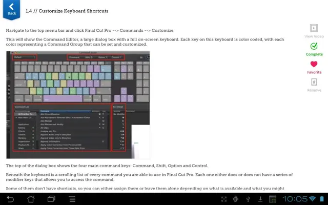 Learn Final Cut Pro X android App screenshot 1